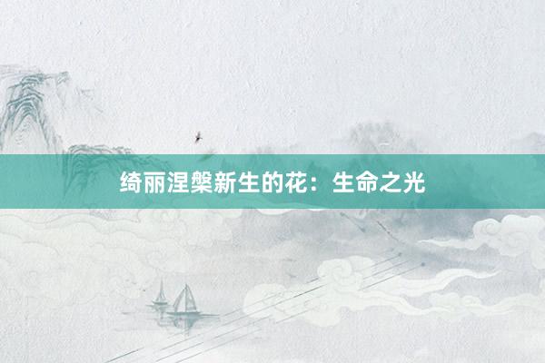 绮丽涅槃新生的花：生命之光